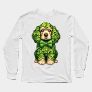 Clover Cocker Spaniel Dog St Patricks Day Long Sleeve T-Shirt